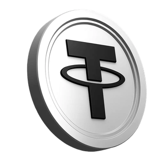USDT-muntafbeelding van Tether in het informatiegedeelte van het platform